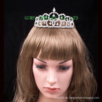 Billige silberne tiara mädchen rhinestone tiara